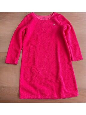 VINEYARD VINES Girl's Fleece Dress, Size L (14), NWOT, Pink Berry